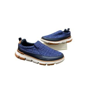 XPACS Women's Slip On Shoes with Arch Support Comfortable Loafers Size 11 Blue